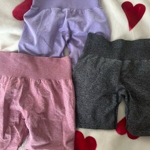 NVGTN shorts Set - Pink, Purple, Gray